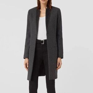 ALL SAINTS Leni Wool Suede Coat NWT Size 0